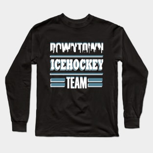 Icehockey Team Sayings Body Check Puck Long Sleeve T-Shirt